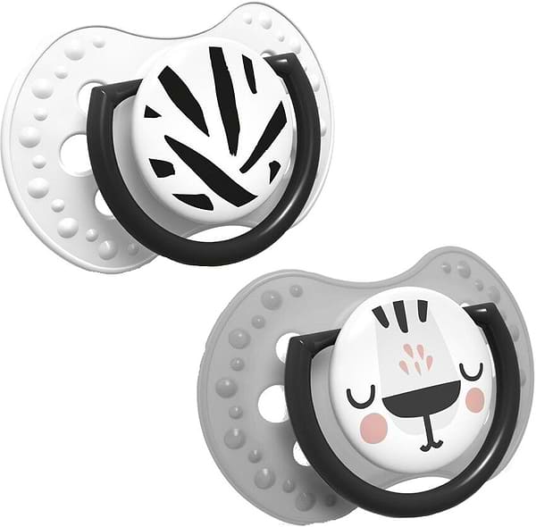 Фото - Симметричная пустышка Lovi Salt&Pepper силиконовая динамическая 18+мес., 2 шт.  (22/880)