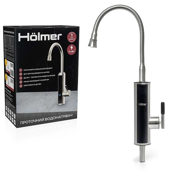 Фото - Водонагрівач проточний Holmer HHW-413FL