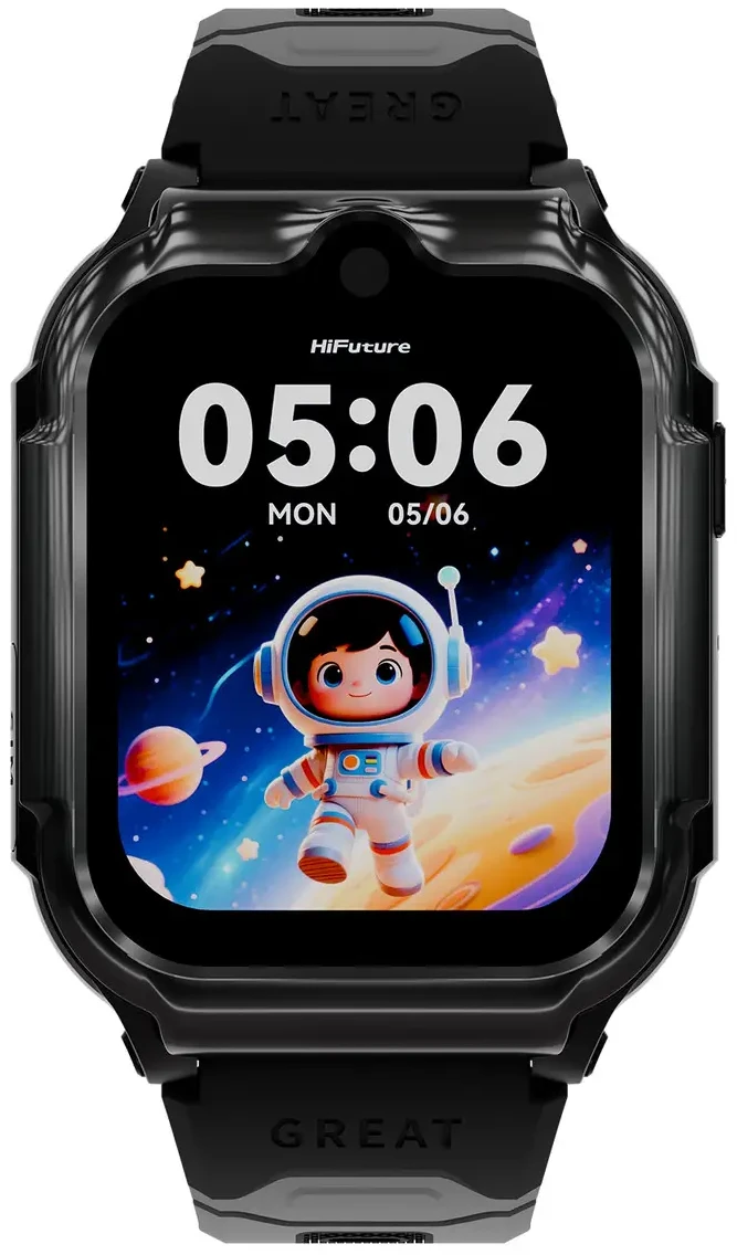 Детские часы HiFuture Kidguard G1 с GPS 4G и камерой Black Grey