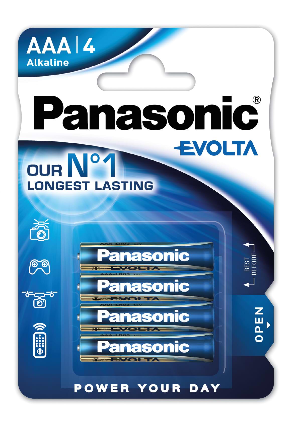 Батарейка тип AAA Panasonic EVOLTA AAA BLI 4 ALKALINE