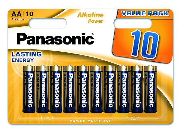 Фото - Батарейка тип AA Panasonic ALKALINE POWER AA BLI 10 (LR6REB/10BW)