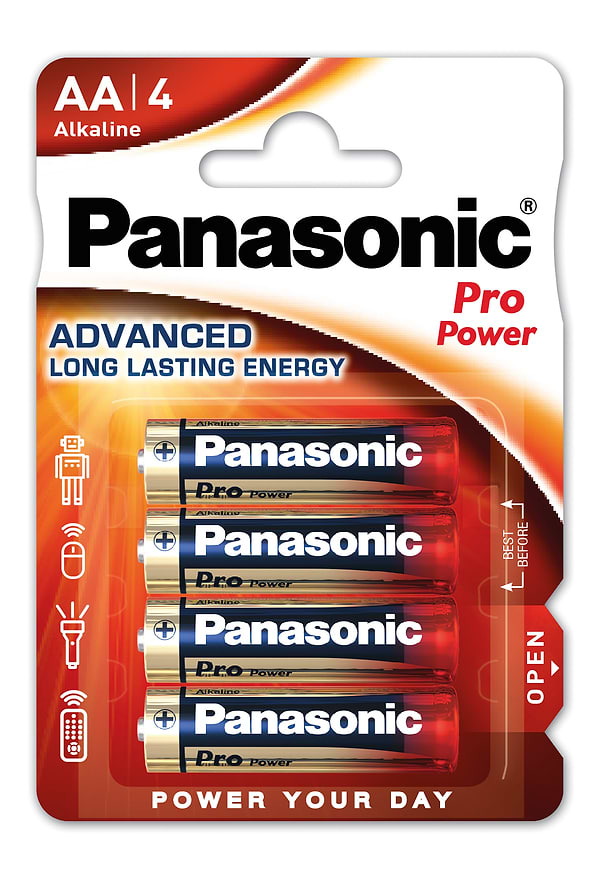 Фото - Батарейка тип AA Panasonic Pro Power AA BLI 4 Alkaline (LR6XEG/4BP) Фото - Батарейка тип AA Panasonic Pro Power AA BLI 4 Alkaline (LR6XEG/4BP)