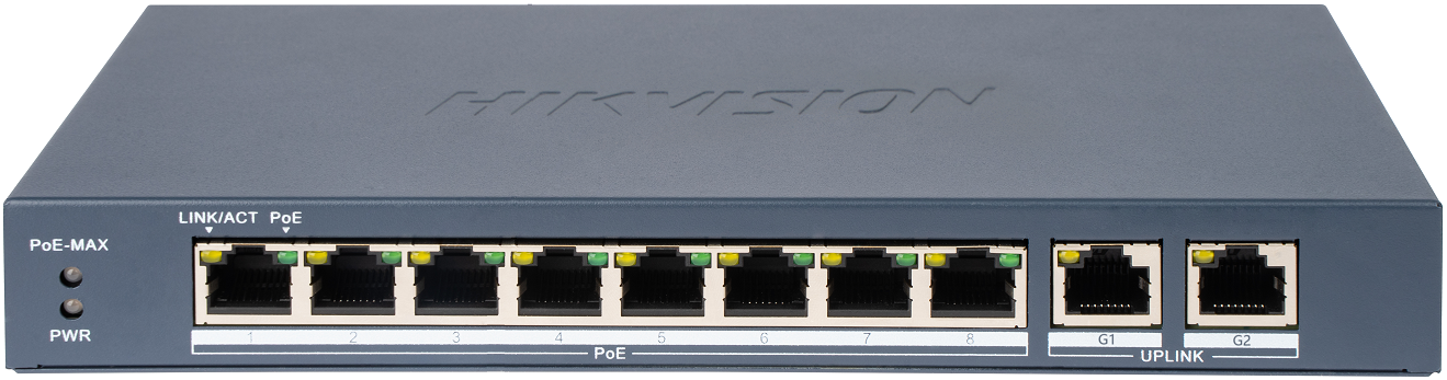 Коммутатор локальної мережі (Switch) Hikvision DS-3E0310P-E/M(B) PoE