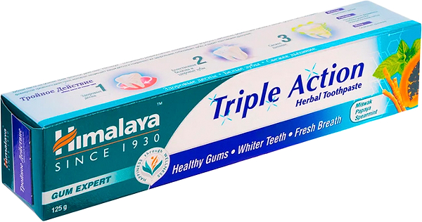 Фото - Зубна паста Himalaya Herbals потрійної дії 125 мл (6291107225739)