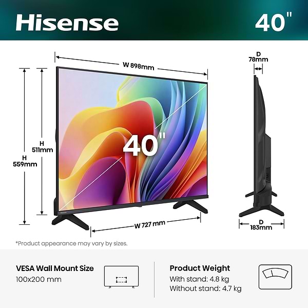 Фото - Телевизор Hisense 40A4S