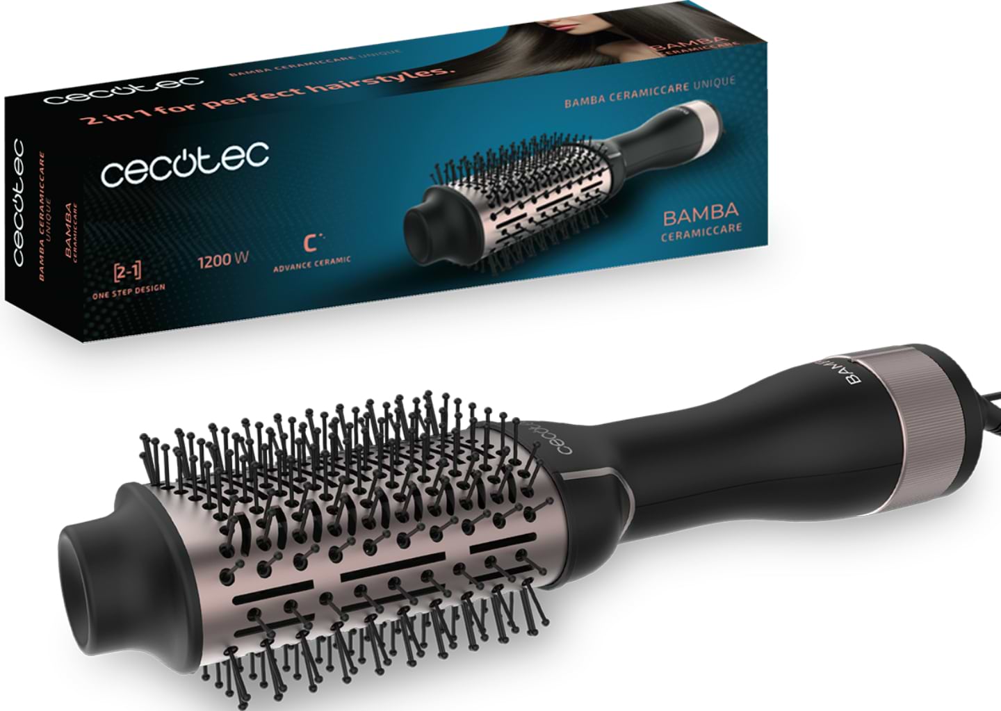 Фен-щітка Cecotec CeramicCare Unique (CCTC-03372) - Фото 1