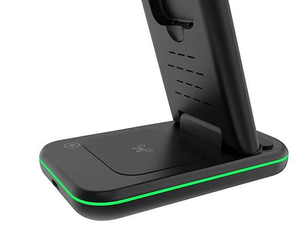 Фото - Бездротовий зарядний пристрій Canyon WS-304 3 в 1 QI Black (CNS-WCS304B)