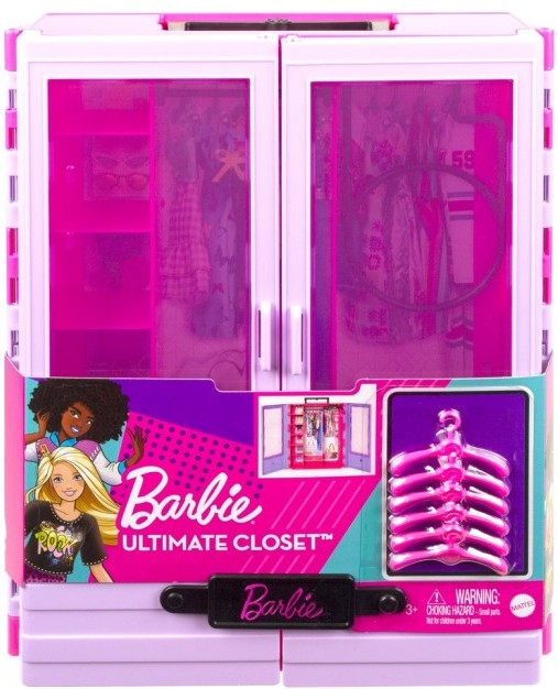Фото - Мебель и домики для куклы Barbie Сиреневый шкаф для одежды (HJL65)