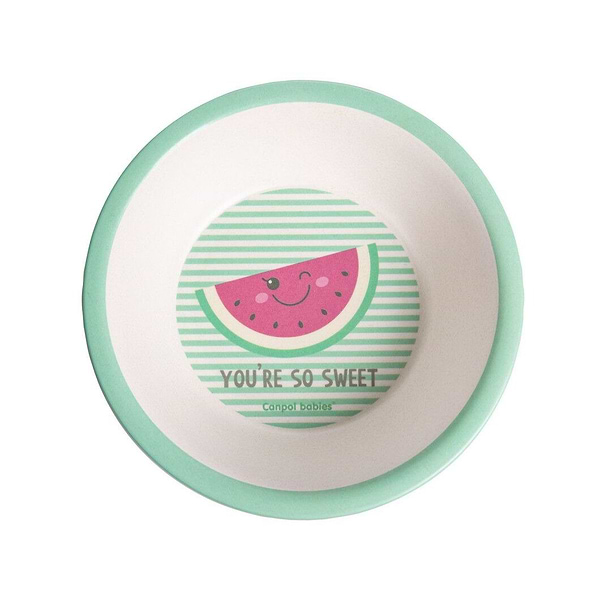 Фото - Тарелка для малыша Canpol babies бамбуковая SO COOL - розовая (9/210_pin)