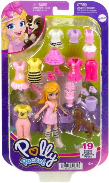 Фото - Коллекционная кукла набор Polly Pocket Набор "Стильный гардероб модницы" (в ас.) (HKV88)
