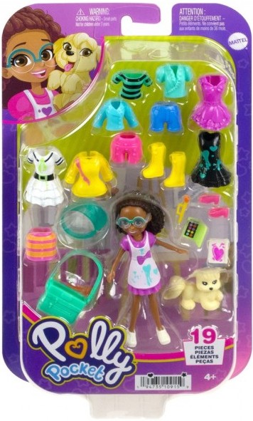 Фото - Коллекционная кукла набор Polly Pocket Набор "Стильный гардероб модницы" (в ас.) (HKV88)