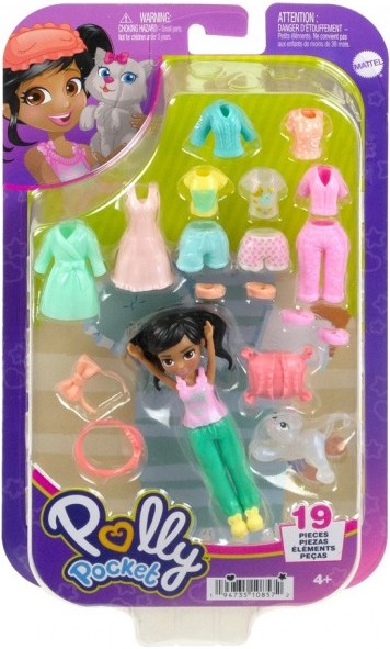 Фото - Коллекционная кукла набор Polly Pocket Набор "Стильный гардероб модницы" (в ас.) (HKV88)