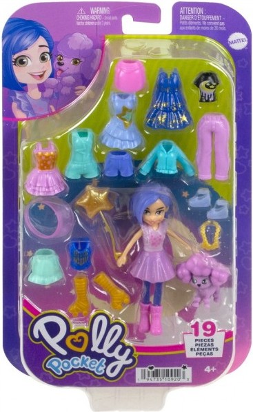 Фото - Коллекционная кукла набор Polly Pocket Набор "Стильный гардероб модницы" (в ас.) (HKV88)