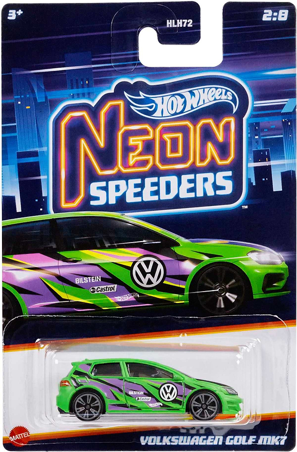 Фото - Базовая машинка Hot Wheels "Неоновые гоночные" (в ас.) (HLH72)