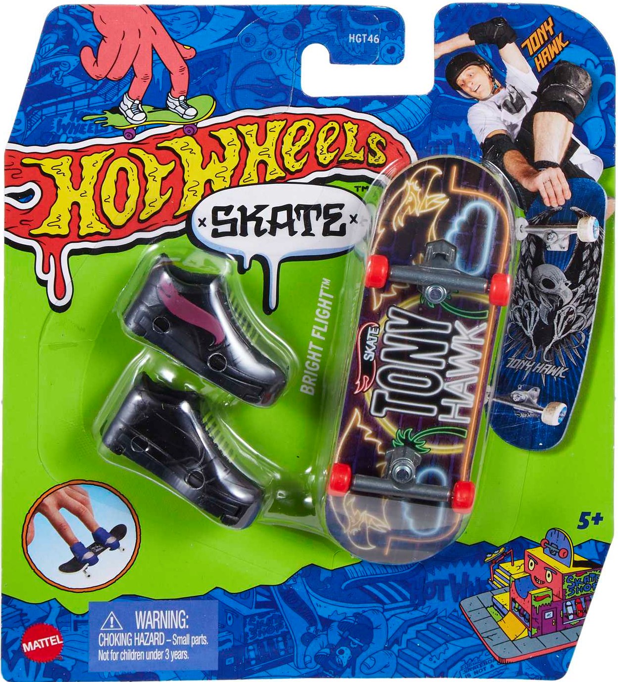 Фото - Игровой набор Hot Wheels Скейт и обувь для пальчиков (в асс.) (HGT46)