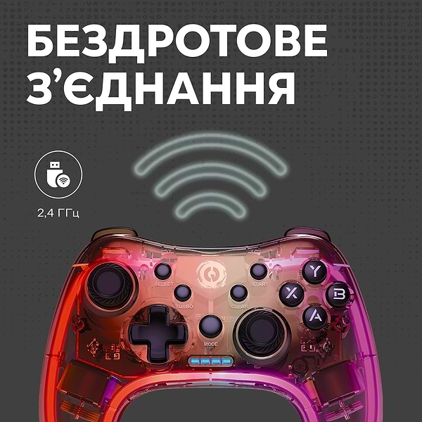 Фото - Геймпад Canyon Brighter GPW-04 Wireless RGB 5in1 PS4/Xbox360 Crystal (CND-GPW04)