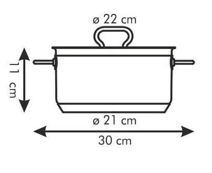 Фото - Каструля tescoma 774222 Home Profi 22 см 4.0 л