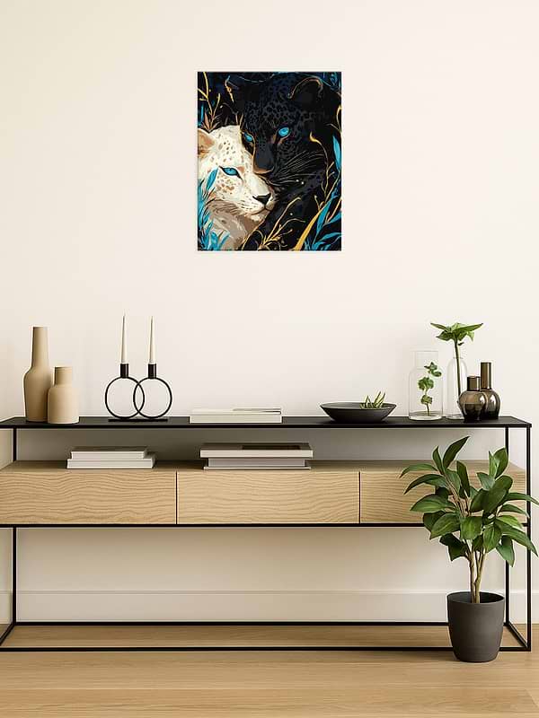 Фото - Картина по номерам Ideyka Инь Ян с красками металлик extra 40х50 см (KHO6729)