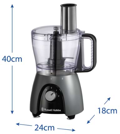 Фото - Кухонний комбайн Russell Hobbs 27111-56 Matte Charcoal Food Processor