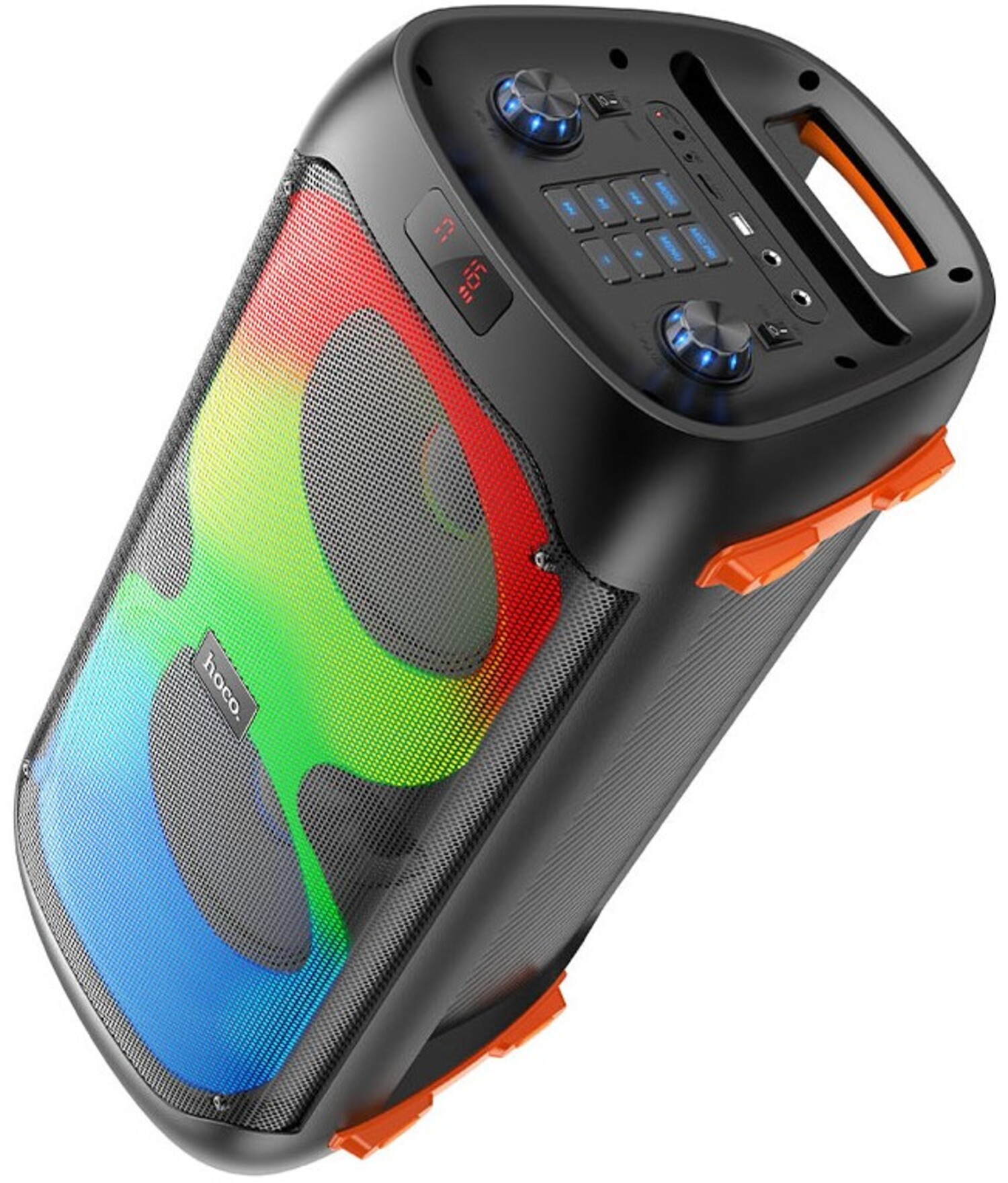 Портативна акустика HOCO BS53 Manhattan wireless dual mic outdoor BT speaker Black (6931474781116)