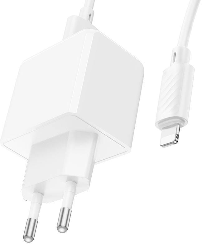 Сетевое зарядное устройство HOCO CS11A Ocean single port charger set(iP) White (6942007603577)