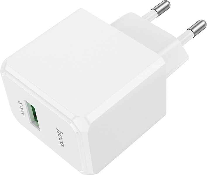 Мережевий зарядний пристрій HOCO CS12A Ocean single port QC3.0 charger White (6942007603690)