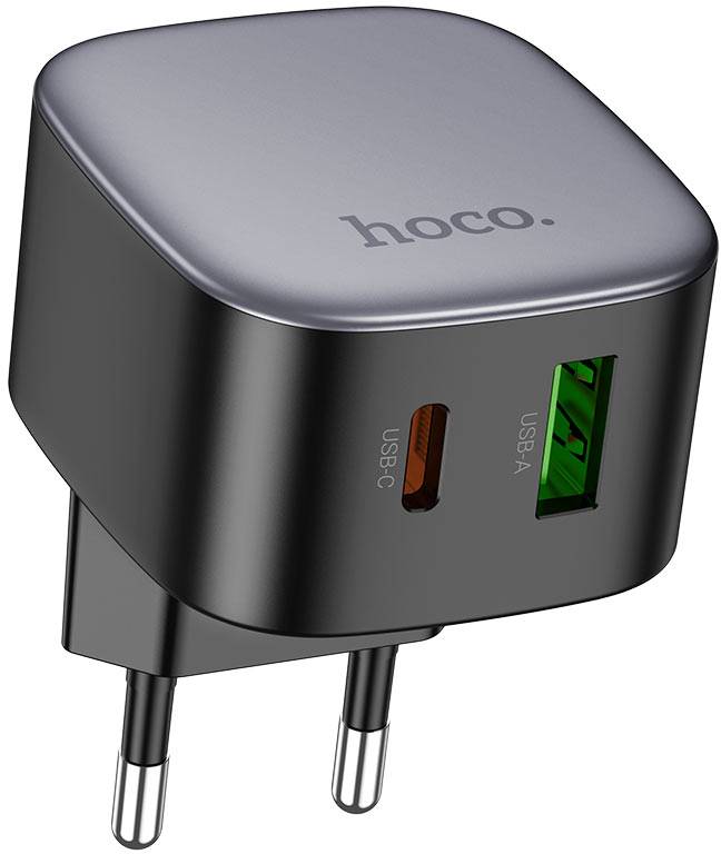 Фото - Мережевий зарядний пристрій HOCO CS32A Rise PD20W+QC3.0 charger Black (6942007617451)