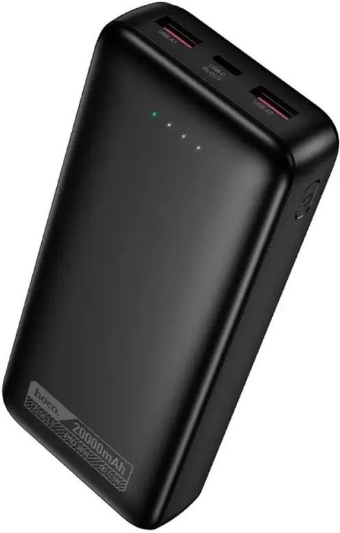 Батарея мобильная HOCO DB130 Tridentis PD30W + QC3.0 20000 mAh Black (715942)