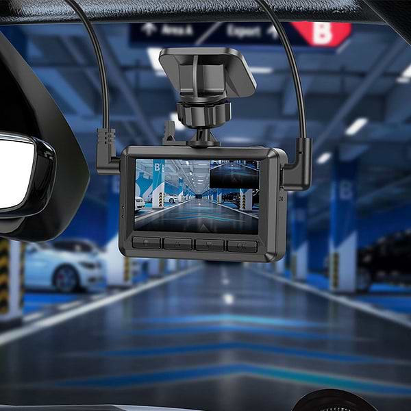 Фото - Видеорегистратор HOCO DV3 Driving recorder with display dual-channel Black (6942007608183)