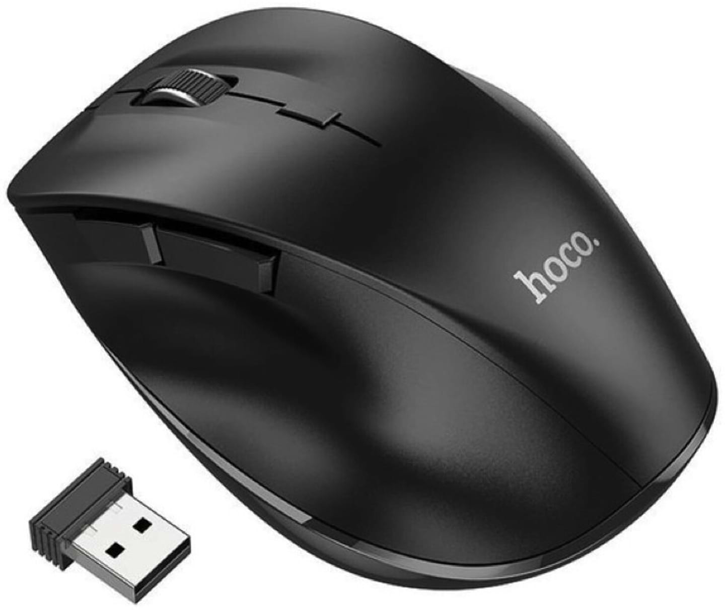 Миша бездротова HOCO GM24 Mystic six-button dual-mode business wireless mouse Black (6931474799432)