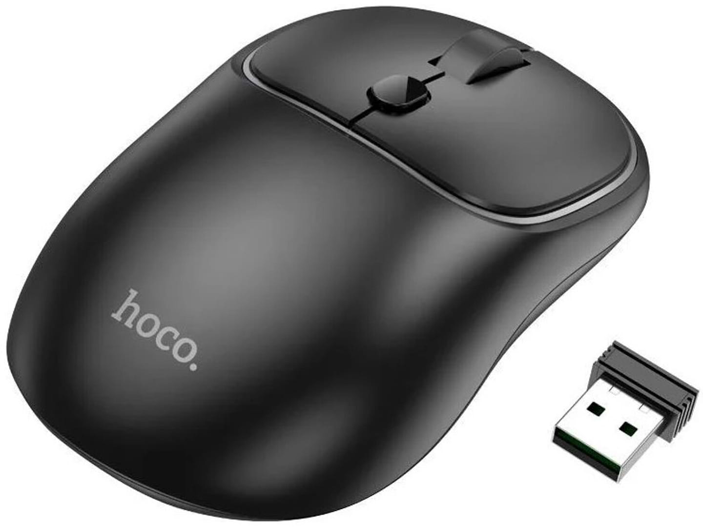 Миша бездротова HOCO GM25 Royal dual-mode business wireless mouse Dark Night Black (6942007608527)