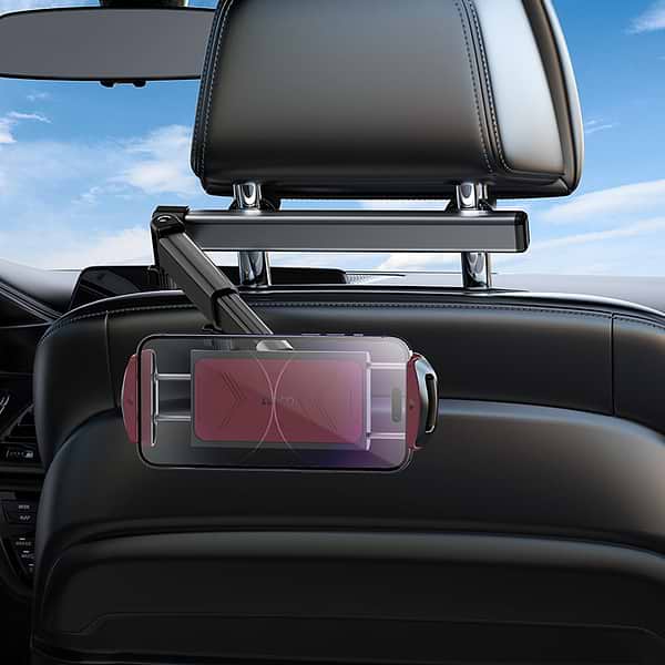 Фото - Автотримач HOCO H69 Black/Red (6942007641241)