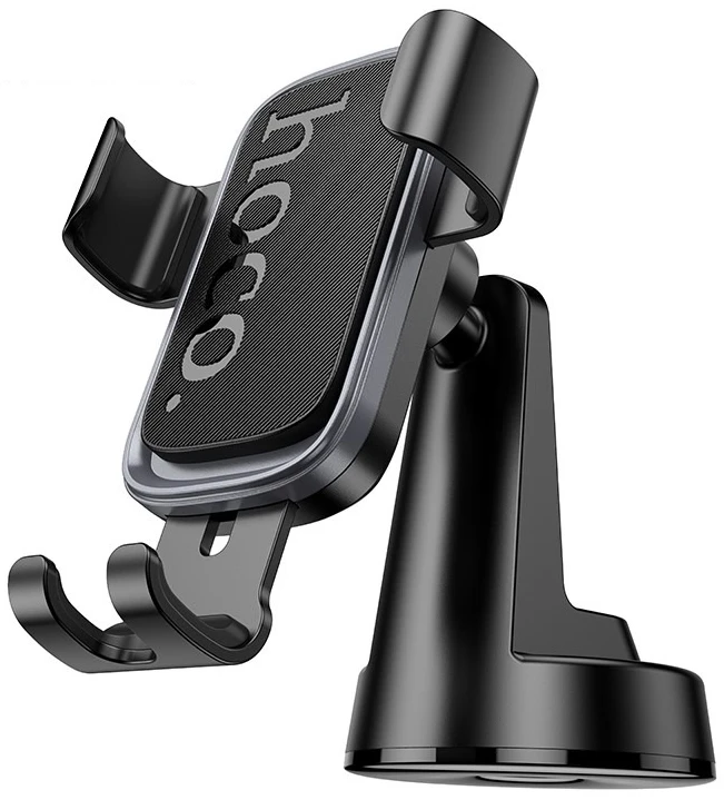 Автодержатель HOCO H81 Vista Gravity Car holder Black Metal Gray (6942007647915)