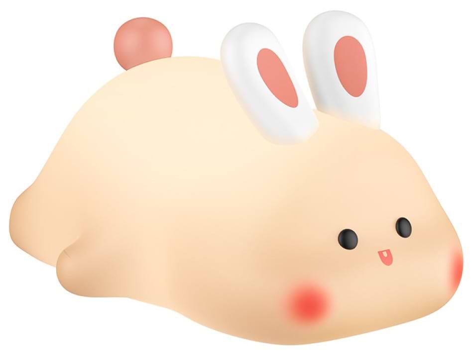 Ночник детский HOCO HX16 2W. 1200 mAh. Silicone lamp Rabbit (6942007672764)