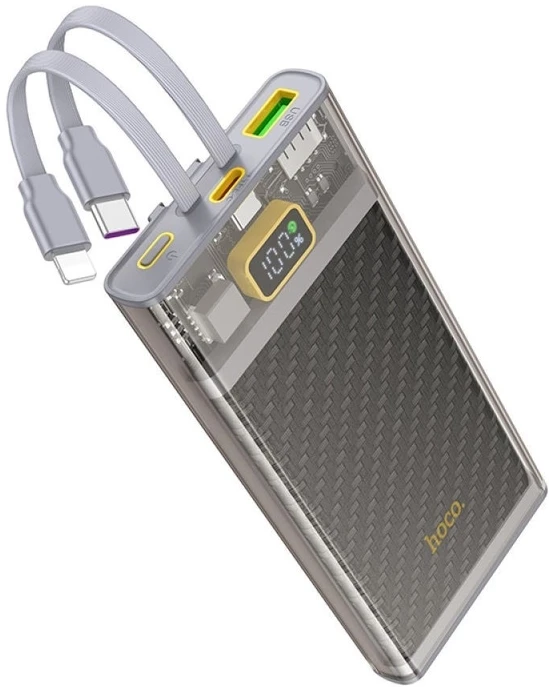 Батарея мобильная HOCO J104 Discovery edition 22.5W 10000mAh Gray (6931474788955)