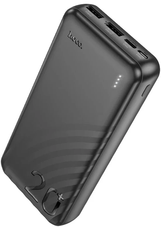 Батарея мобильная HOCO J123A 20000mAh Black (6942007612067)