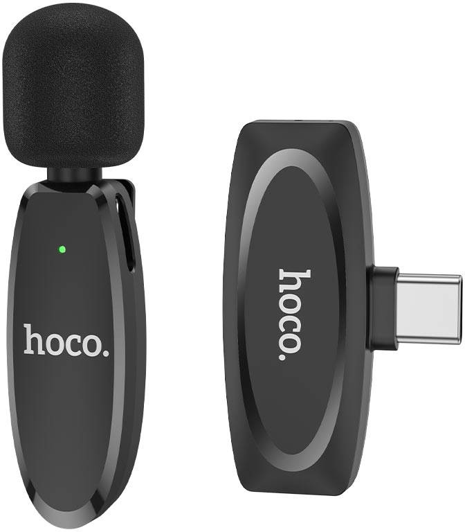 Мікрофон для смартфона HOCO L15 Type-C Black (6931474789037)