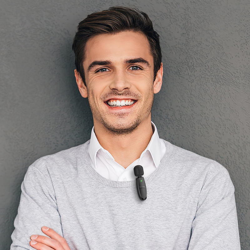 Фото - Мікрофон для смартфона HOCO L15 Black (6942007638623)