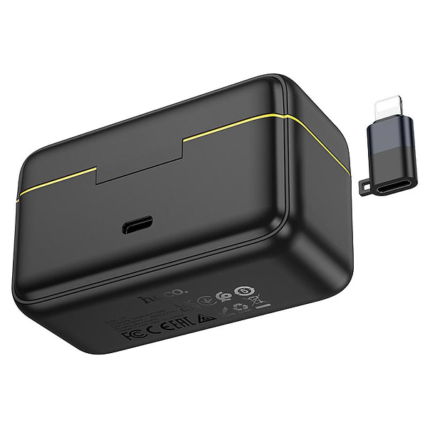 Фото - Микрофон для смартфона HOCO L17 Dual-mic iP/Type-C Black (6942007645997)