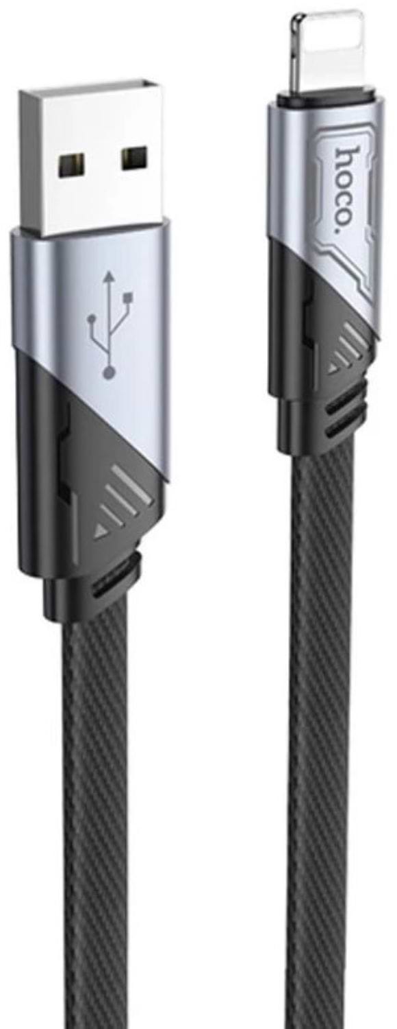 Кабель HOCO U119 USB to iP 2.4A, 1.2m Black (6942007604987)