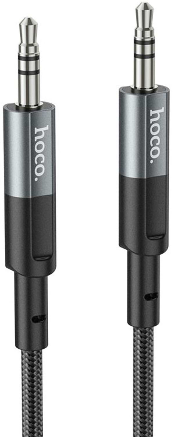 Кабель 3.5 мм -3.5 мм HOCO UPA23 AUX Metal Gray (6931474783820) - Фото 1