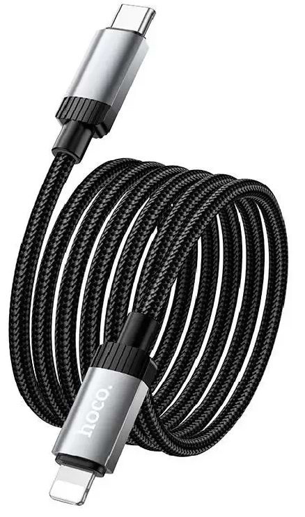Кабель HOCO X117 Star PD27W charging data cable iP Black (6942007652520)