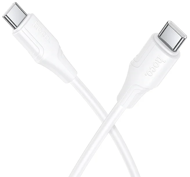 Кабель HOCO X124 Bien 60W C to C White (6942007664455)
