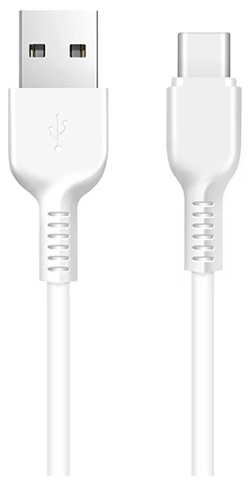 Кабель HOCO X13 USB to Type-C 3A, 1m, PVC White (6957531061199)