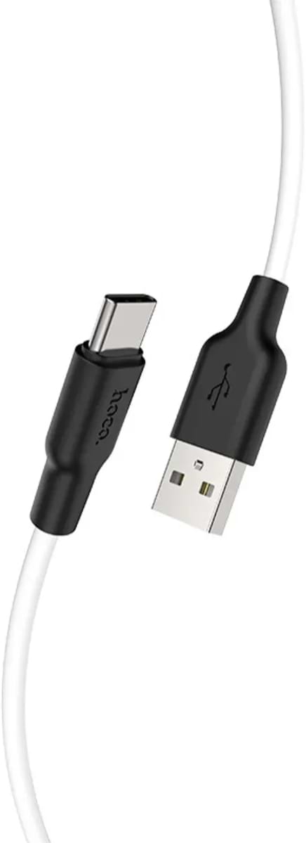Кабель HOCO X21 Plus USB to Type-C 3A, 2m Black+White (6931474713889)