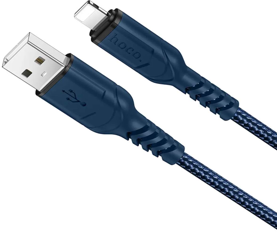 Кабель HOCO X59 USB to iP 2.4A, 1m Blue (6931474744883)