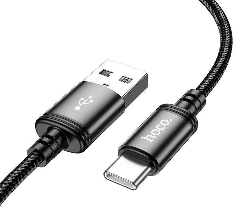 Кабель HOCO X91 Radiance charging data cable for Type-C 3M Black (6931474788726)