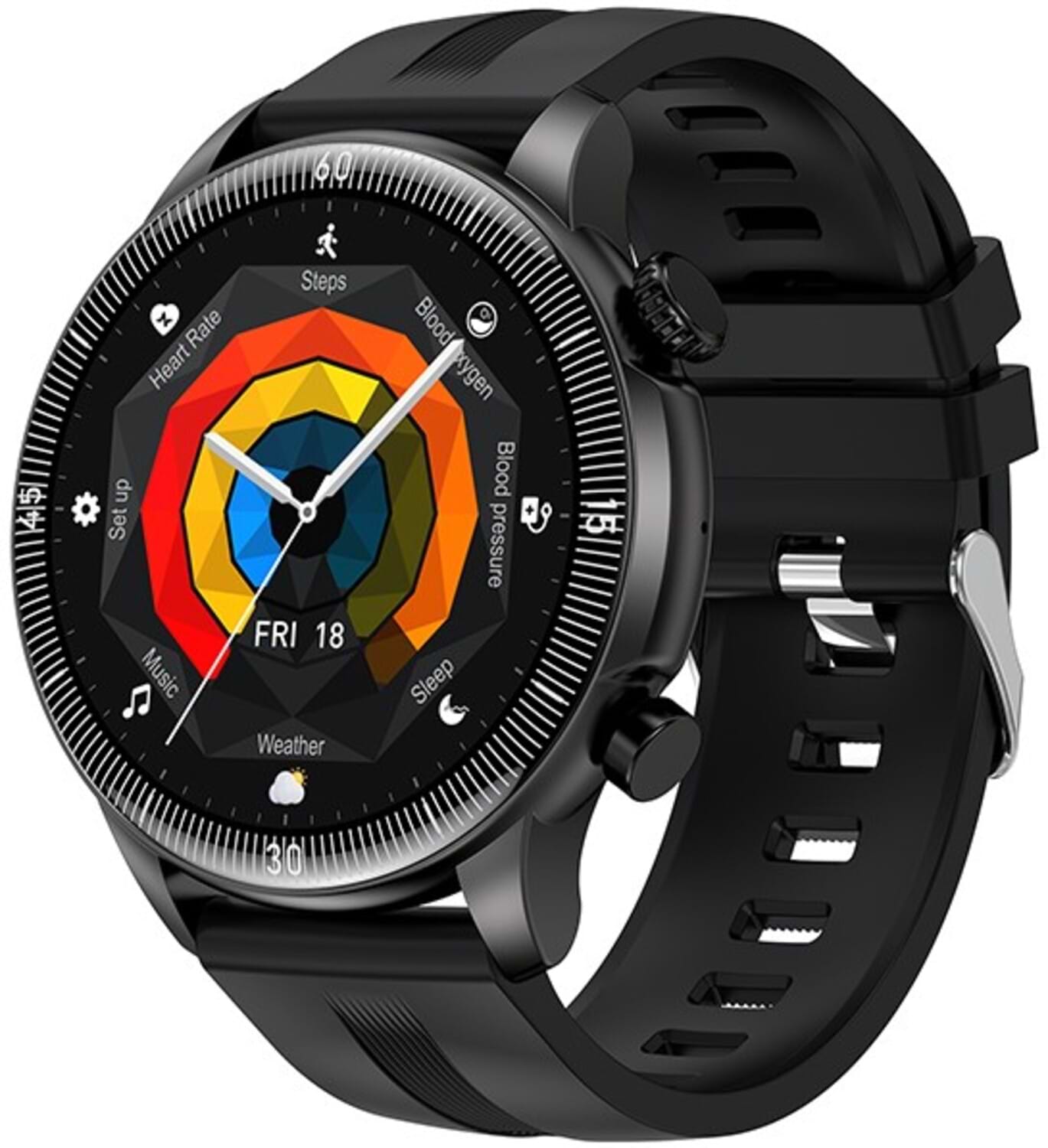 Смарт-часы HOCO Y31 37mm 250 mAh Black (6942007654098)