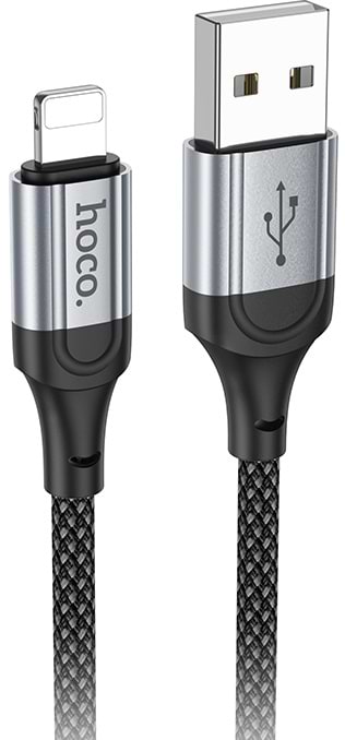 Кабель HOCO X102 Fresh charging data cable iP Black (6942007608756)