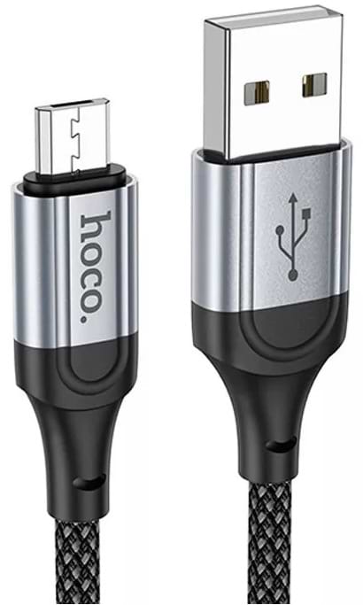 Кабель HOCO X102 USB to Micro 2.4A, 1m Black (6942007608763)